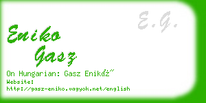 eniko gasz business card